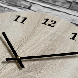Design Wall Clock - Basic | Oak Sonoma