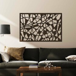 Abstract Picture on the Wall - Lines | Wenge