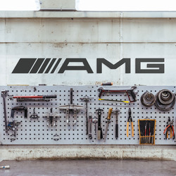 Cut-out Mercedes - AMG Logo | Anthracite Gray