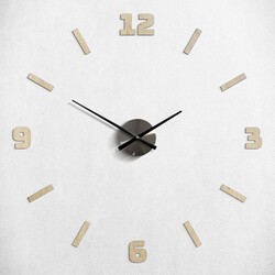 Drevené nalepovacie hodiny na stenu - Tempus | Dub Artisan