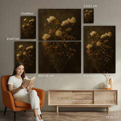 Dekoratívny obraz do predsiene - Vintage kvety | 90x136 cm