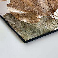 Dizajnový obraz - Metalické botanické listy