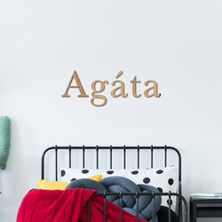 Vlastné meno na stenu z dreva | Písmo 1