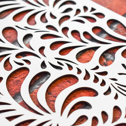 Wooden Decor - Flower Paradise | White