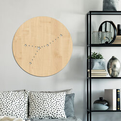 Drevený symbol na stenu - Súhvezdie zverokruhu Rak | Javor