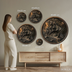 Rustikální obraz na zeď - Plachetnice