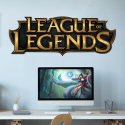 Dřevěné logo - League of Legends