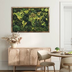 Machová imitácia mapy sveta - Obraz