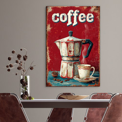 Vintage coffee wall art - Moka