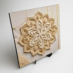 Golden glamour mandala - Kvet
