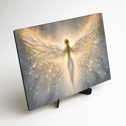 Wooden wall picture - Light angel