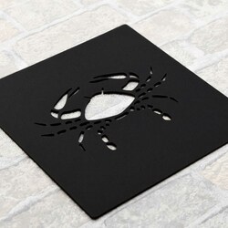 Drevený dekor na stenu - Znamenie Rak | Čierna