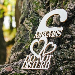 Svadobný doplnok na dvere - Nerušiť MR and MRS
