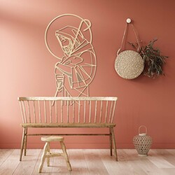 Modern Wall Art - Jesus - The Good Shepherd | Maple