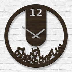 Funny Wooden Clock - Gravity | Wenge