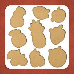 Drevená edukačná hračka - Ovocie | Biela