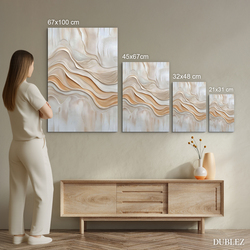 Abstract painting - Pearlescent lines