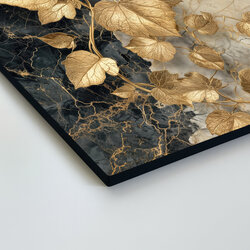 Stylish painting - Golden vine leaves