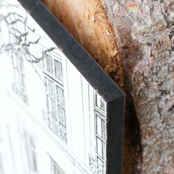 Engraved Decoration - Bicycle Under the Tree