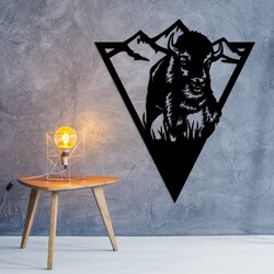 3D obraz z dreva - Bizón | Čierna