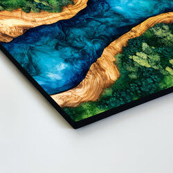 Tlačený machovo epoxidový obraz - Nature