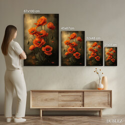 Vintage obraz květin - Maky