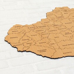 Mapa okresov Slovenska na stenu | Buk