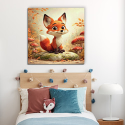 Štýlová lesná dekorácia pre deti - Líška