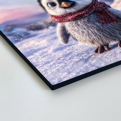 Detský drevený obraz - Tučniak