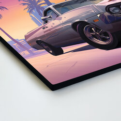 Drevený obraz GTA 6 - Vice City