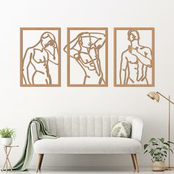 Viacdielny obraz - Mužské krivky | Buk