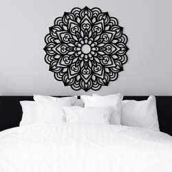 3D mandala na stěnu - Hvězda | Černá