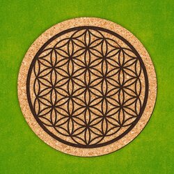 Korková podložka - Kvet života