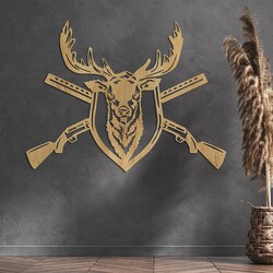 Wooden 3D Wall Art - Deer | Gold Craft Oak