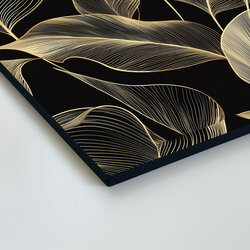 Luxusní obraz - Zlaté linie listů