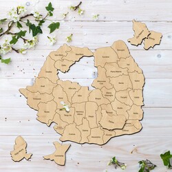 Puzzle harta României pentru perete | Arţar