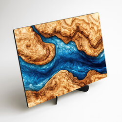 Živicový obraz - Luxusná imitácia na dreve