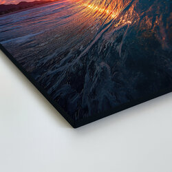 Colorful painting - Sea wave at sunset