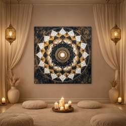 Square mandala image - Star of the Orient