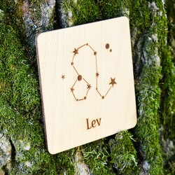 Pivná podložka - Znamenie Lev hviezdy