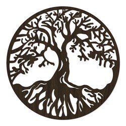 Wooden Picture Tree of Life - Chokmah | Wenge