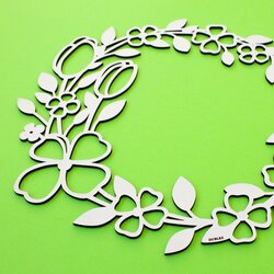 Spring Wreath for Doors - Tulips | White