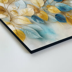 Wooden picture - Decorative leaves