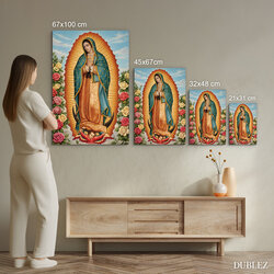 Dřevěný obraz - Guadalupská Panna Maria