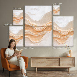 Abstract painting for the bedroom - Waving