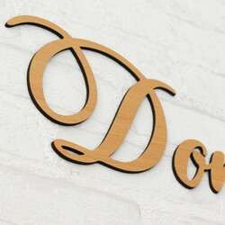 Nálepka na zeď - Český nápis - Náš domov | Buk