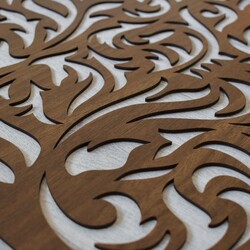 Wooden Wall Decor - Leaves in the Wind | Walnut
