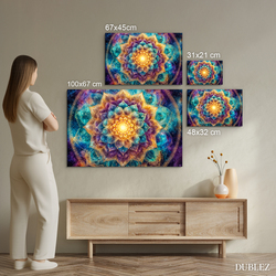 Drevený obraz - Mandala Galaxia