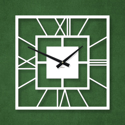 Nástenné hodiny do obývačky - Chronos | Biela