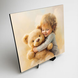 Children&#039;s Colorful Wall Art - Teddy Bear